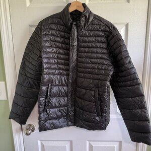 Kenneth Cole Mens Medium Black Puffer Jacket